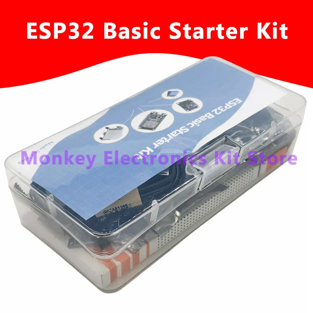 Esp32 kit inicial básico kit de aprendizagem de projeto com tutoriais kit inicial básico para esp32 ESP-32S jabalí de desenvolvimento wi-fi tem caixa