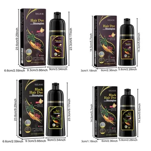Weißes graues Haar Farbstoff Shampoo natürliche Abdeckung Capan Dye Reparatur 10 Hauptverkaufshampoo, um Ihre Haare zu verdunkeln - №9