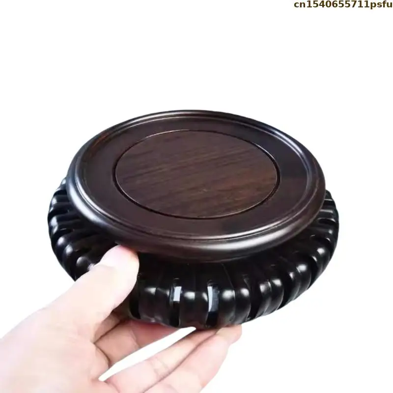 

High Quality Coffee Tea Sets Miniature Wooden Pedestal Standing Flower Base Figurines Vase Flower Pot Sorting Table Plant Shelf