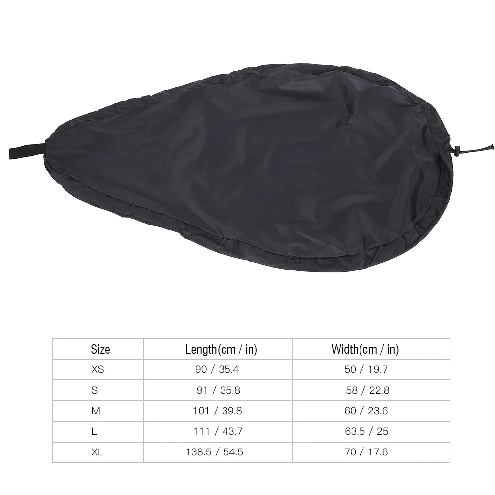 Kayak Accessory Cockpit Cover Fit Blocking Kayak Canoe Cockpit Cover Protector Kayak Accessory Black