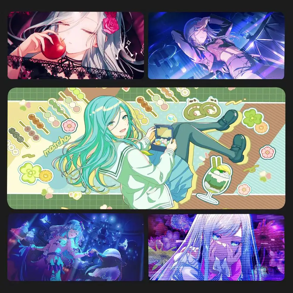Hinomori Shizuku Anime P-Project S-Sekai Mousepad Non-slip Suitable For Office Computers Laptops E-sports Game Desk Mats XXL