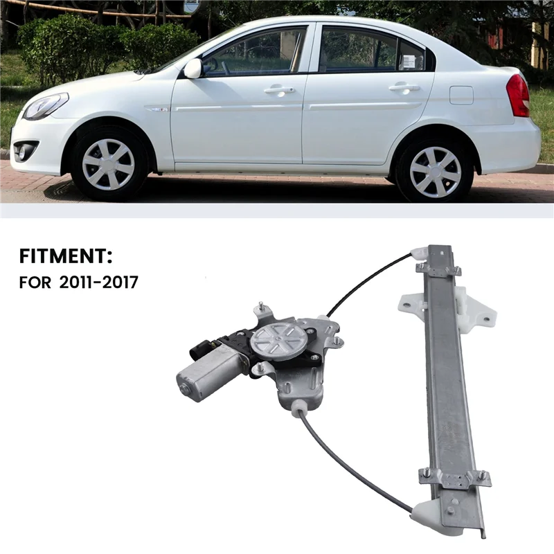 AB96-824031R110 ด้านหน้าซ้าย Power Window Regulator ปรับหน้าต่างมอเตอร์สําหรับ Hyundai Accent 2011-2017