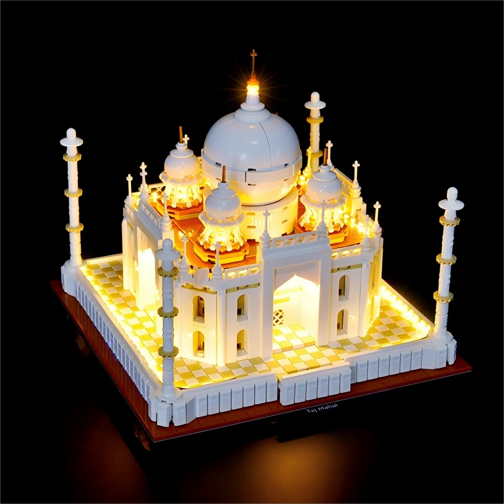 LYBMTWF LED Lighting Kit Compatible with Lego 21056 Taj Mahal Architecture Building Block (NOT Include The Model Bricks)
