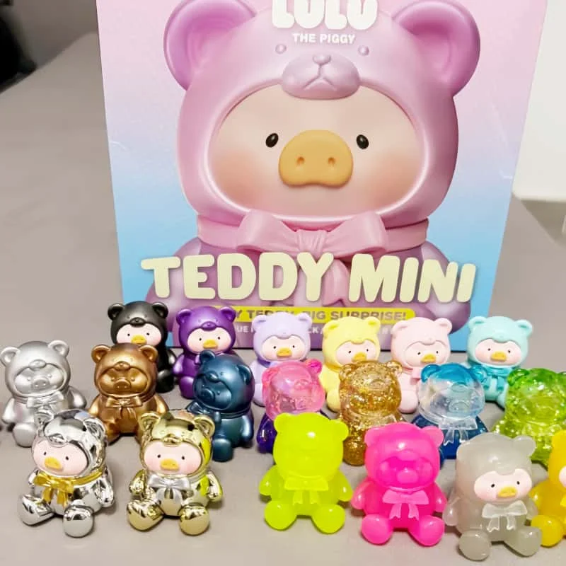

Genuine Lulu The Piggy Teddy Mini Series Blind Box Cute Piggy Anime Statue Mystery Box Toys Collection Desk Decora Surprise Gift