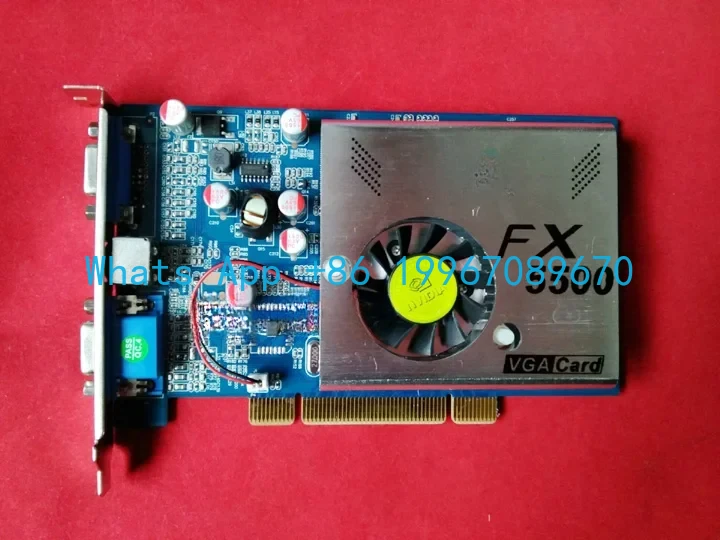 FX5500 PCI Graphics Card, 256MB, Dual VGA, Single Display, Dual Independent Output, Supports XP