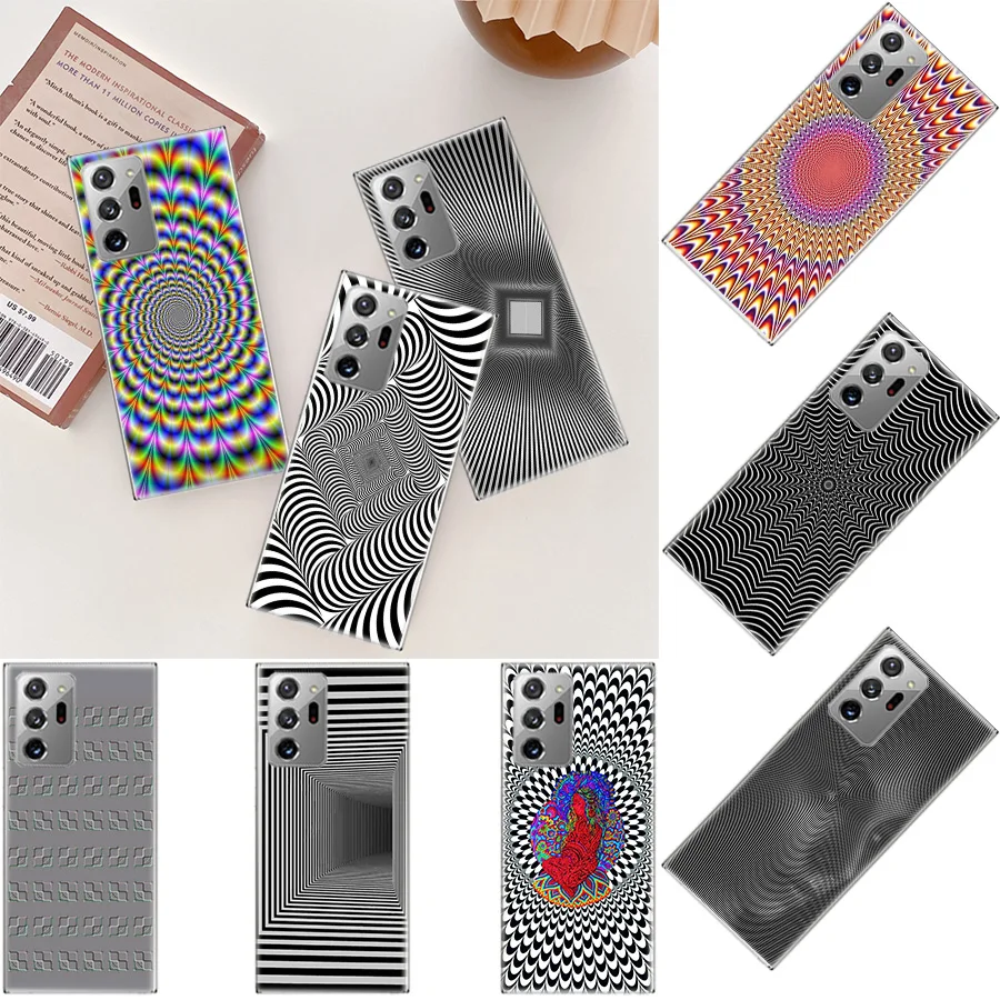 Visual illusion art picture Phone Case For Samsung Galaxy S20 FE S21 S10 S23 Plus S24 S22 Ultra Coque S10E S9 S8 S7 Edge Cover C