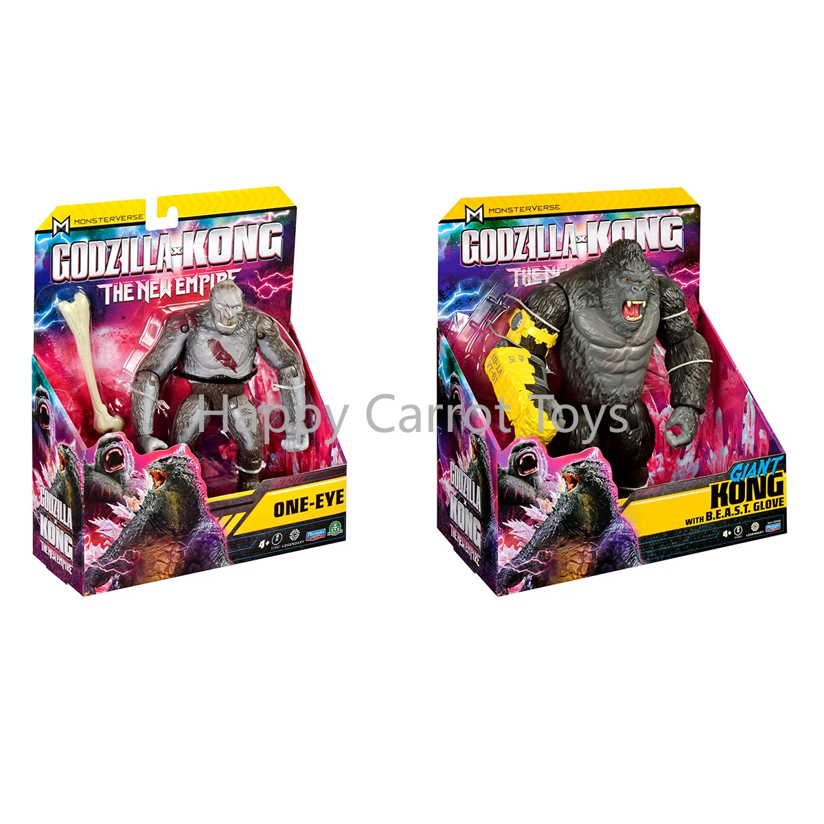 Figura de Acción Coleccionable Original de MonsterVerse, Godzilla X Kong: El Nuevo Imperio, Kong Gigante de un Solo Ojo con Guante de Bestia, Regalo para Niños