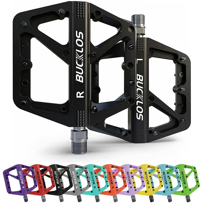 1pc Pedals DU Bearing Bicycle Pedal Platform Ultralight Nylon Road Mountain Bike Pedal Non-slip MTB Flat Pedals Bicycle Part