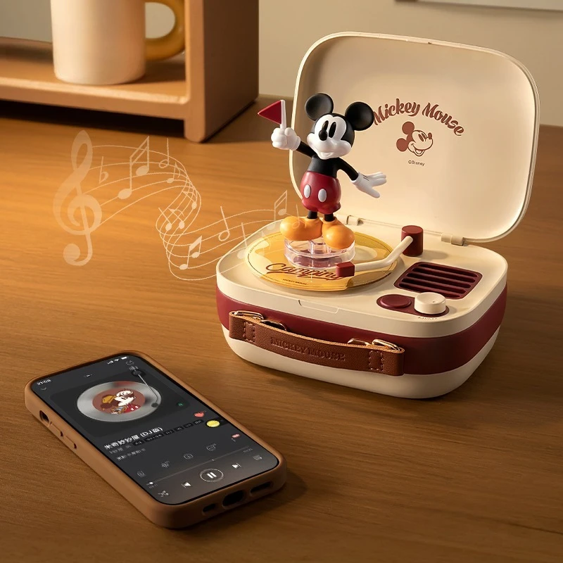 Nieuwe Anime Mickey Mouse Bluetooth Speaker Cartoon Mickey Mouse Reisdoos Vormige Bluetooth Speaker Geven Meisjes Halloween Geschenken