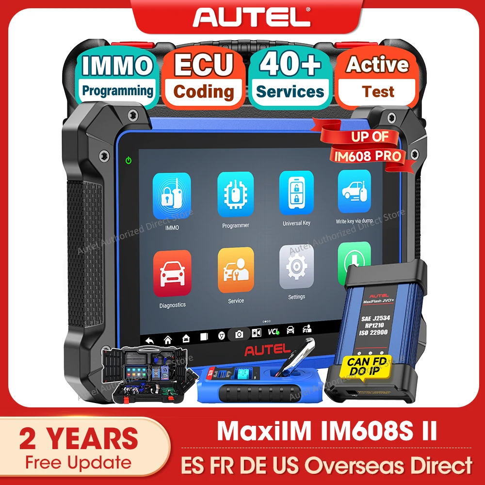 

Autel MaxiIM IM608S II Программатор ключей Иммобилайзер Все системы диагностических инструментов J2534 Программирование ЭБУ Активный тест 2-летнее обновление