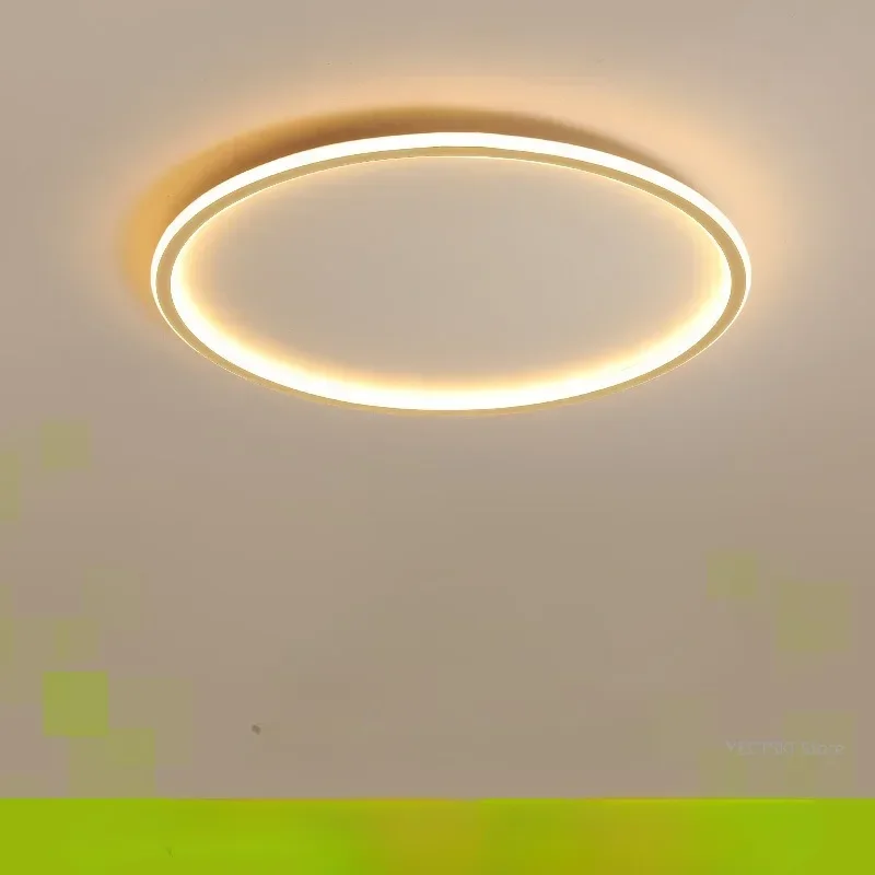 

GHEUVNJ Nordic circular bedroom light ultra-thin modern minimalist living room light creative room light