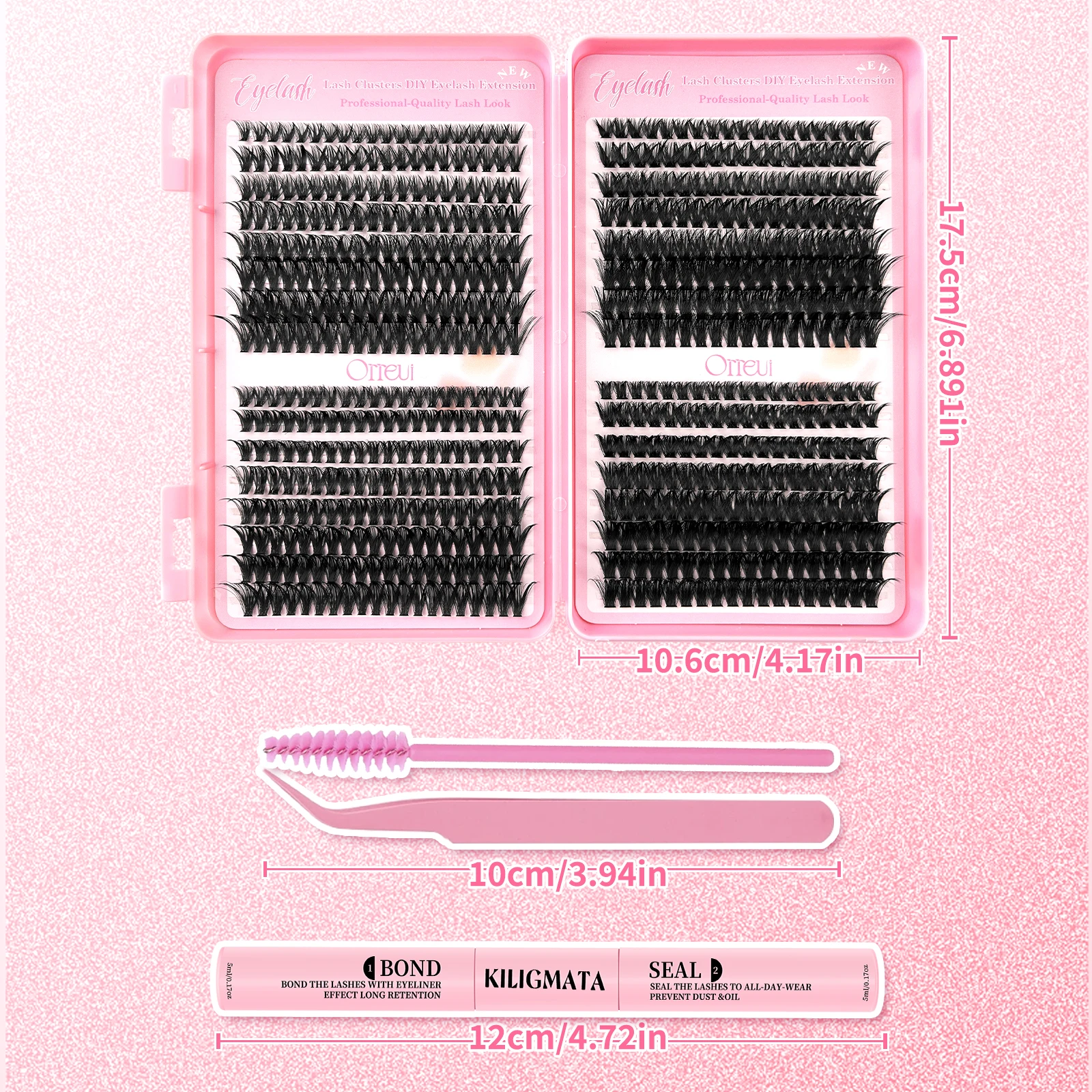 384PCS Lash Clusters for DIY Eyelash Extensions