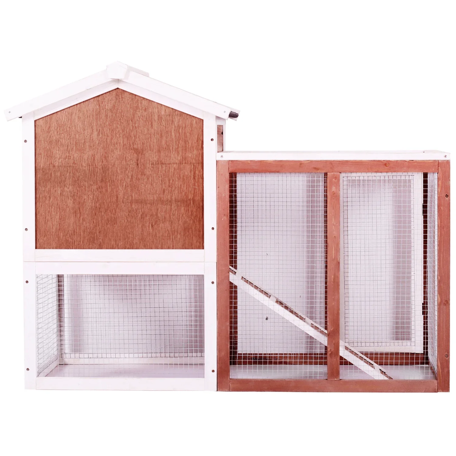 Drop Shipping US Spot Outdoor Coelheira Large Chicken Coop Cage Wooden Rabbit Hutch Pet House