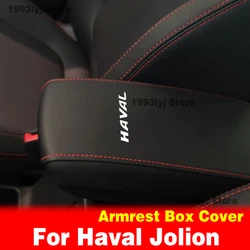 For Haval Jolion Car Center Control Armrest Box Microfiber Leather Trim Cover Max Accessories