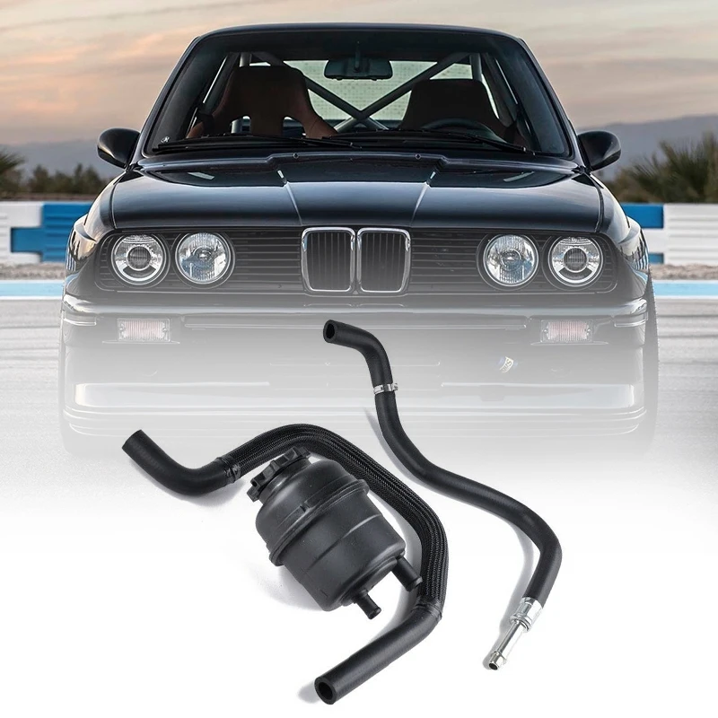 Car Power Steering Fluid Reservoir Tank and Power Steering Hose Compatible for-BMW E30 E46 E36 323I 325I 328I 330I