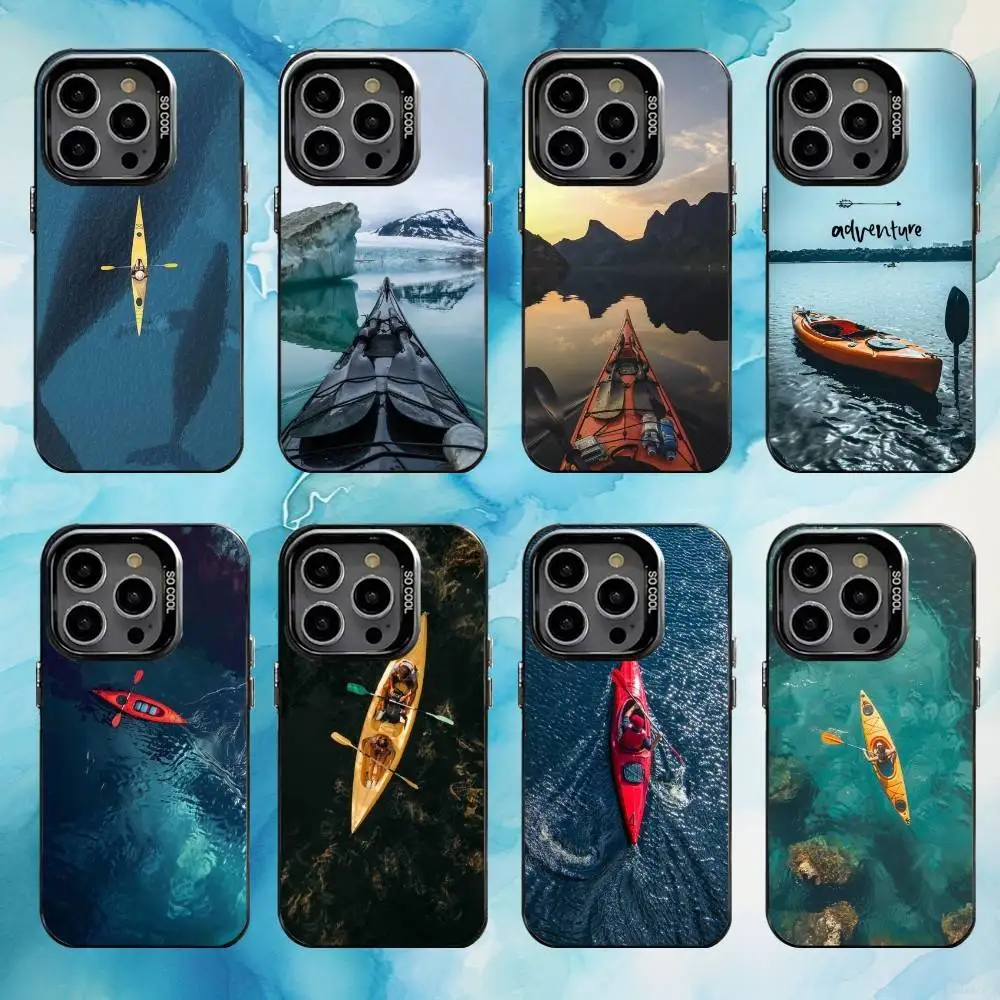 

K-Kayaking S-Sprot Phone Case For iPhone17,16,15,14,13,12,11 Plus,Pro Max Black Candy silver phone case
