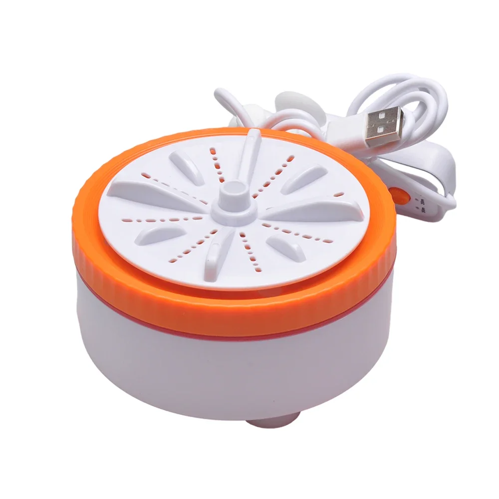 

Portable Mini Washing Machine USB Rotating Turbo Fruit Ultrasonic Dishwasher Clothes Kitchen Travel Remote Control