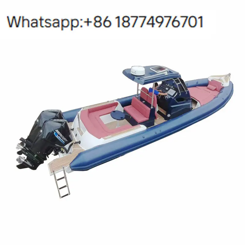 Best 9.3m Rigid Inflatable Rib Fiberglass Hull with  Hypalon Tube