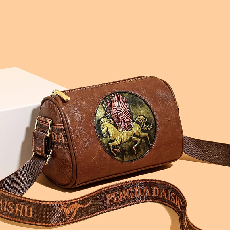 Bolso Bandolera de Cuero Graba - Luxury Bags Hand Painted reseña y precio