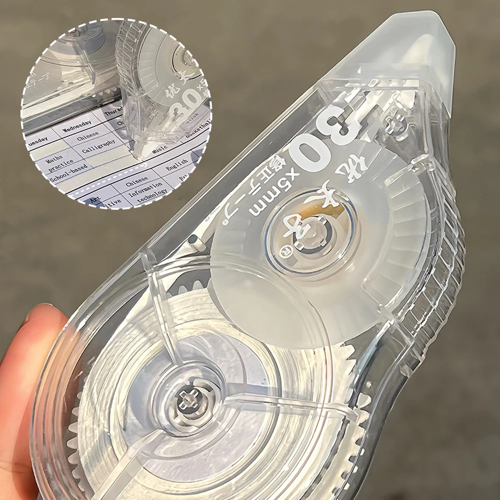 شريط تصحيح كريمي اللون بيج ممحاة شريط تصحيحي 30 متر/لفة طويلة للوازم المكتبية المدرسية صياغة مجلة تدوين الملاحظات