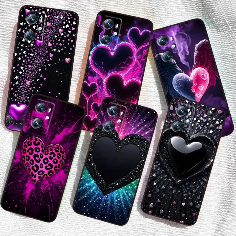 

Luxurious Love Design Art For OPPO Reno 5 6 7 A96 A40 A58 Realme GT A74 A78 Neo2 A74 A78 Find X5 X3 X7 X8 Black Phone Case