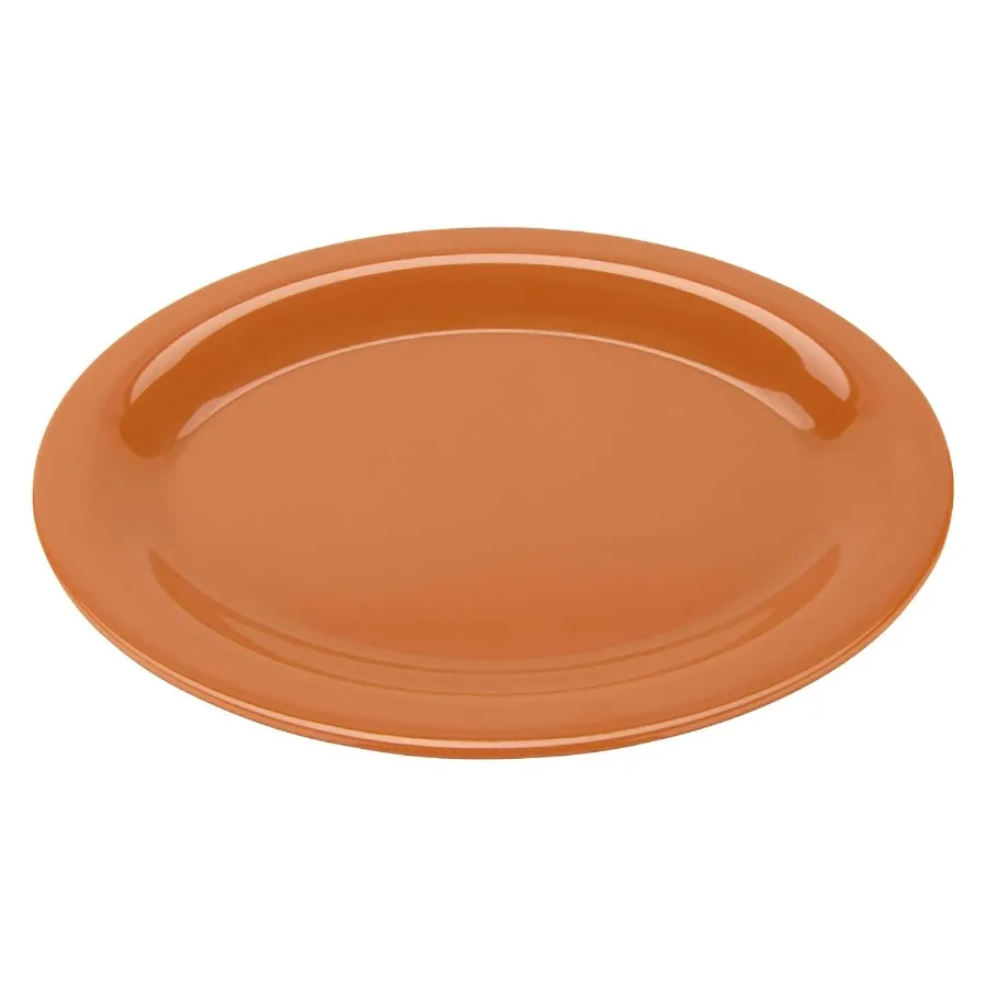 

Меламиновое овальное сервировочное блюдо / обеденная тарелка, 12 x 9 дюймов, тыква (набор из 12 шт.)