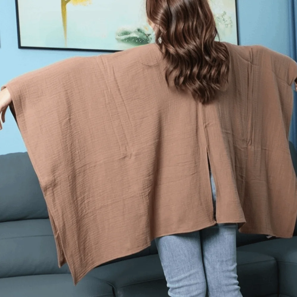 Picture 4: Solid Color Maternal Nursing Covers Comfortable Soft Feeding Clothes 2 in 1 Stroller Blanket Breastfeeding Blanket
