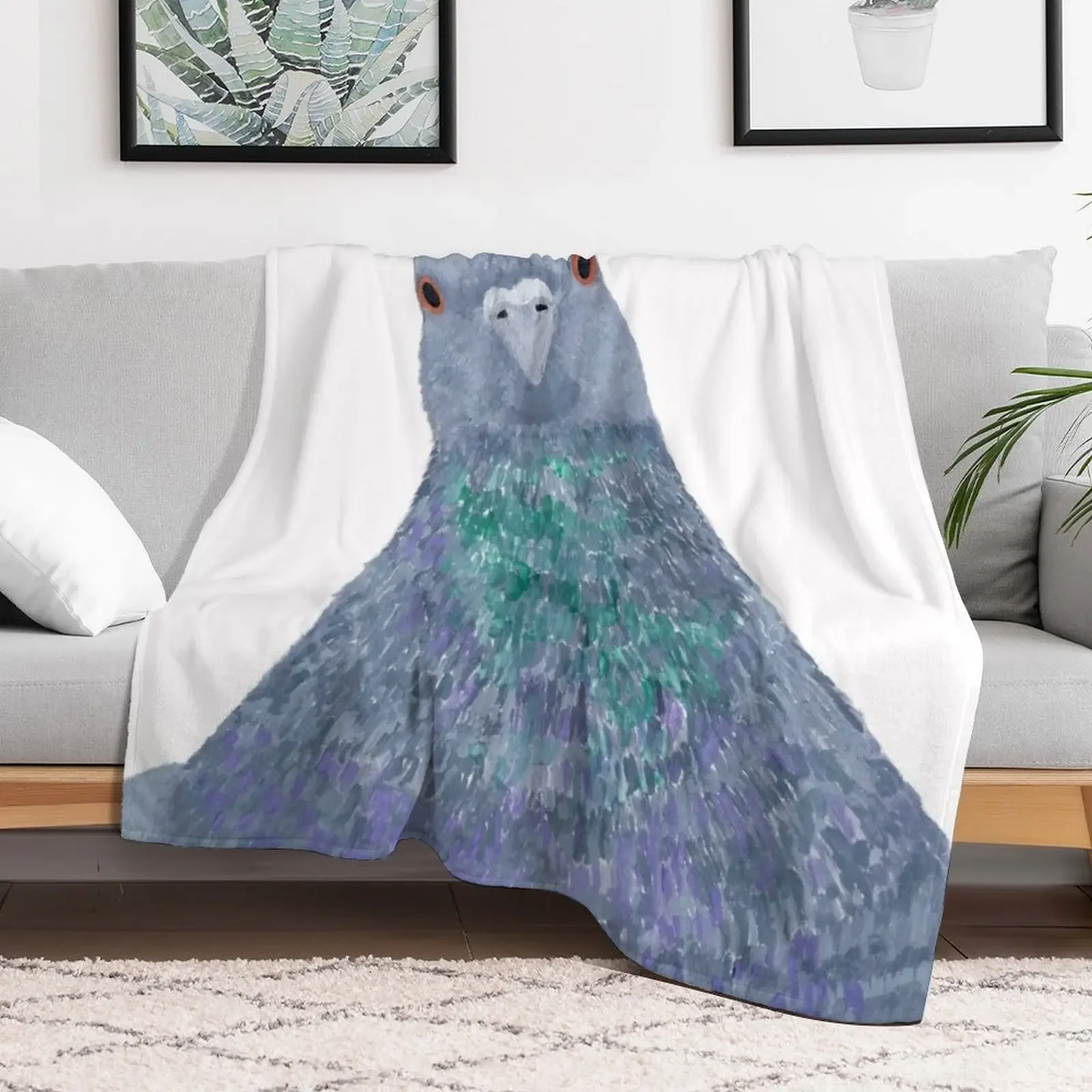 Pigeon Wild Rock Dove Bird Throw Blanket Warm Throw Blanket Gift for Anniversary