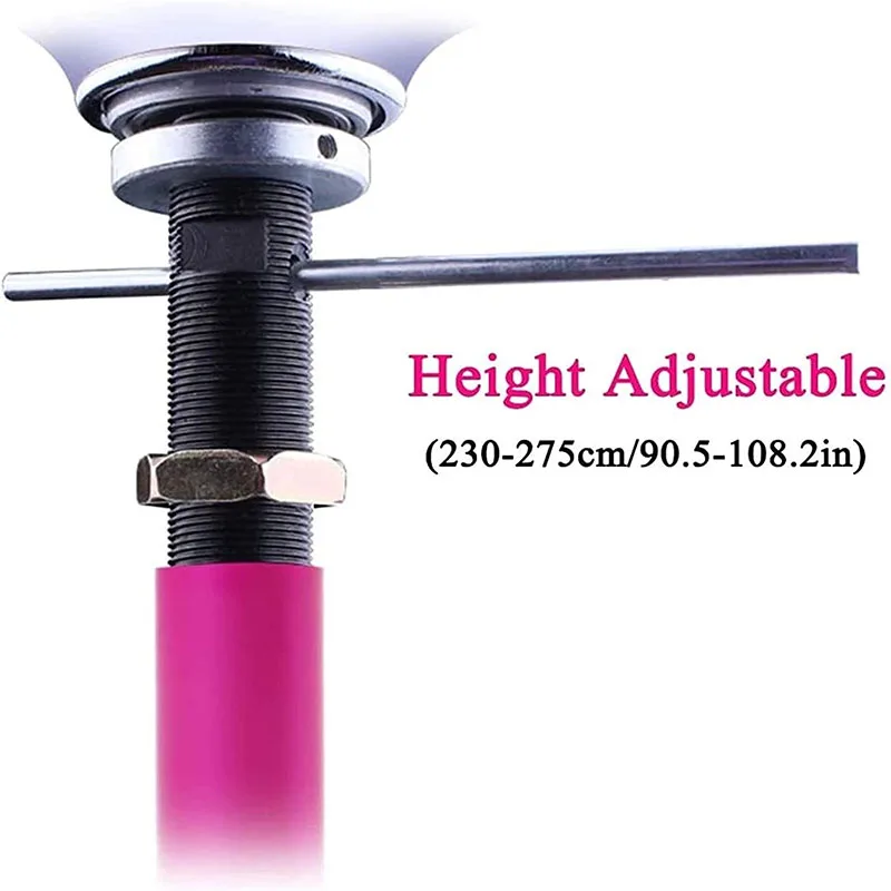 

Portable Stripper Pole Kit,Party Club Spinning Removable Training Steel Gold Dancing Pole Tubepromote sales