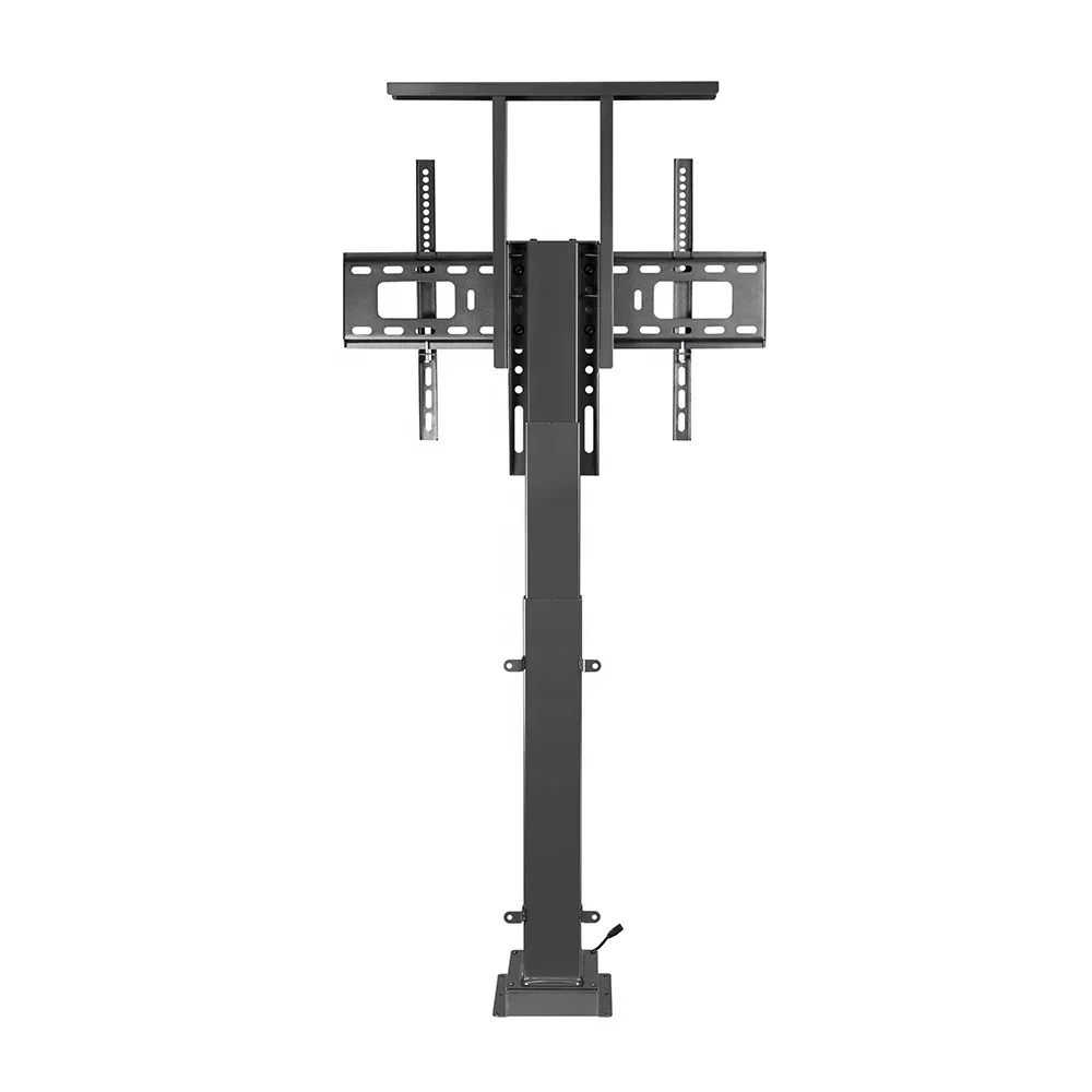 거실 가구 전기 TV 벽 마운트 전동 높이 조절 가능한 자동 TV 리프트 스탠드(리모컨 포함)