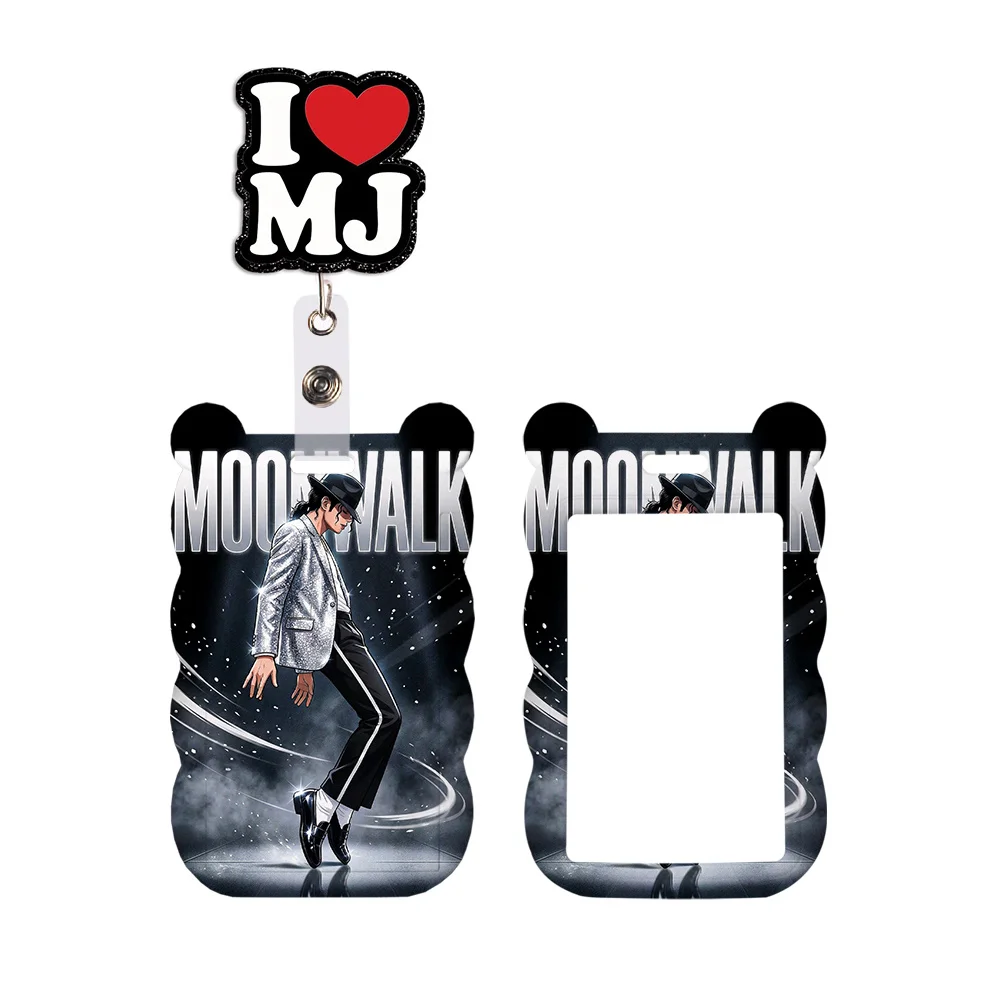 Work Card Holder Work M Singers Name Badge with Keychains Student Id Card Lanyard Holder Accessories