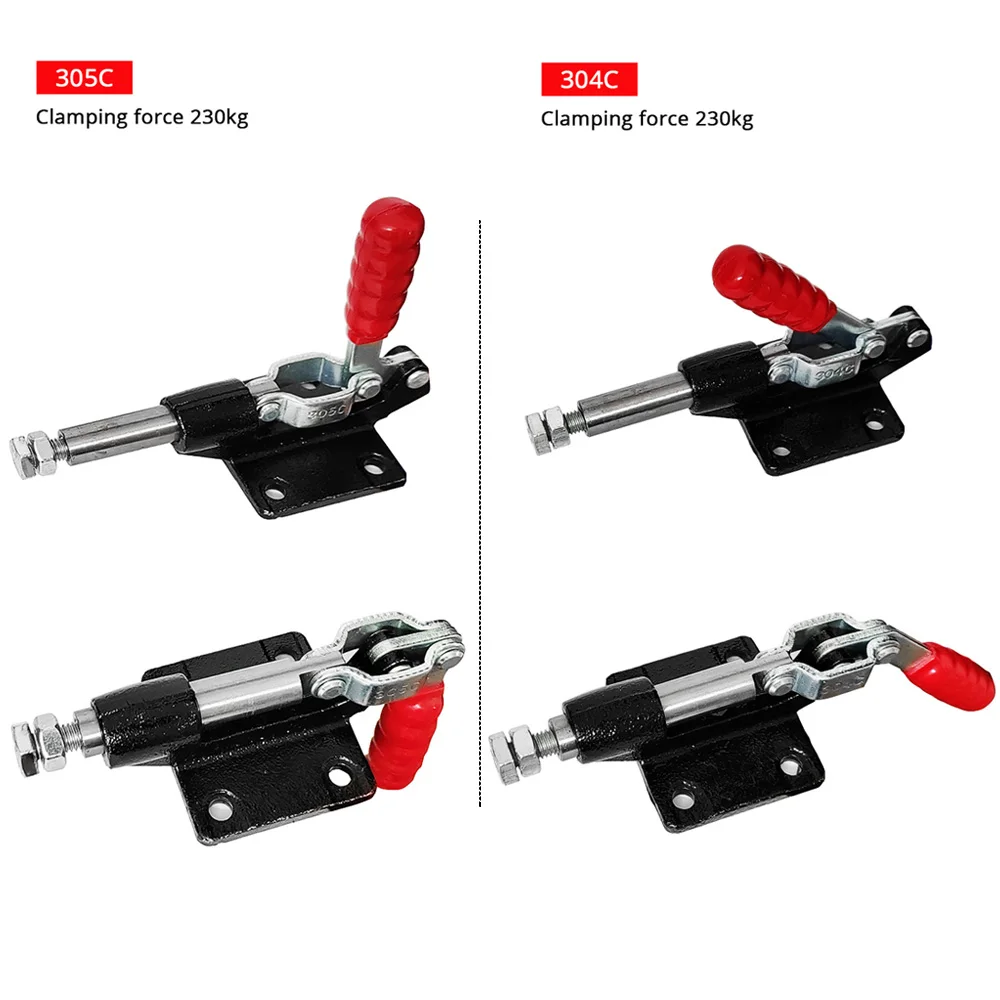 Toggle Clamp, 305C/304C/301AM Quick Release Push Pull Clamp for Woodworking Jigs and Fixtures Pocket Hole Jigs Welding