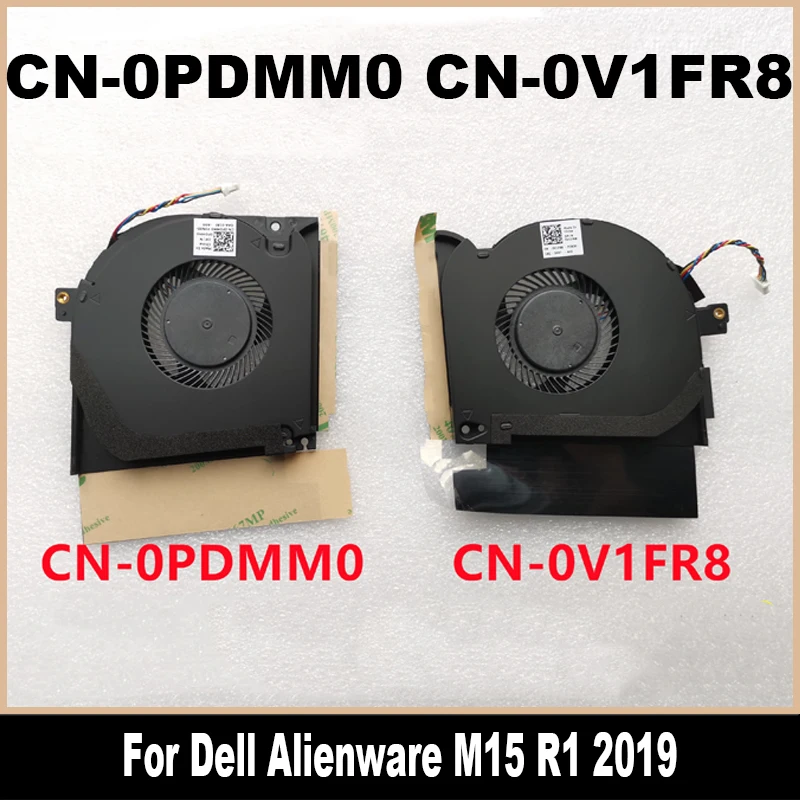 0V1FR8 0PDMM0 nuevo Original para Dell Alienware M15 R1 2019 ventilador de refrigeración de CPU ventilador PDMM0 V1FR8 CN-0PDMM0 CN-0V1FR8 radiador