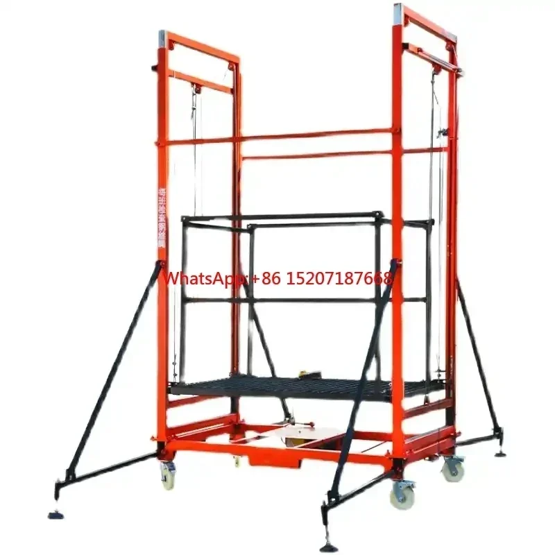 

Electric scaffolding for construction decoration ladder electric lifting scafold aluminium climbing lift platform scaffoldings