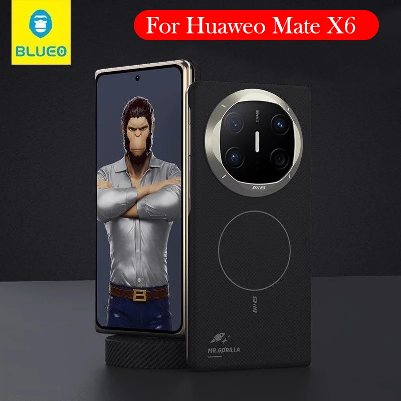 

Blueo Carbon Fibre Case For Huawei Mate X6 Kevlar Back Cover Case for HUAWEI MATE X6