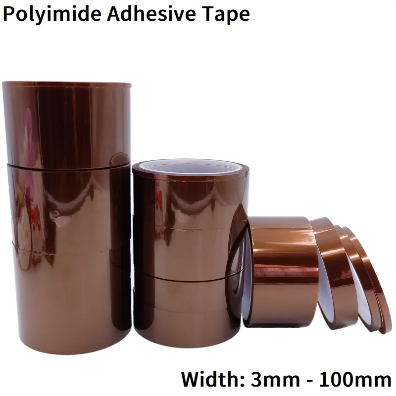 Polyimide Adhesive Tape BGA PCB 3D Printing Board Protection High Temperature Heat Resistant Electronic Insulation 1 Roll 33M