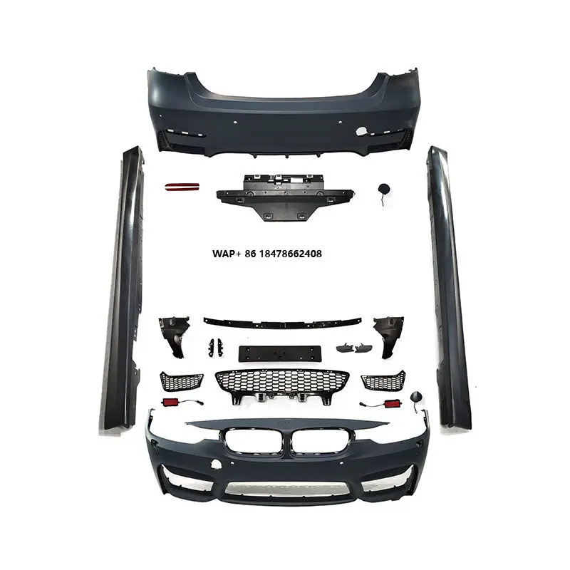 

China Modified M3 Style Bodykit PP Plastic Side Skirt Front Bumper Rear Bumper Body Kit for 3 Series F30 2012-2019