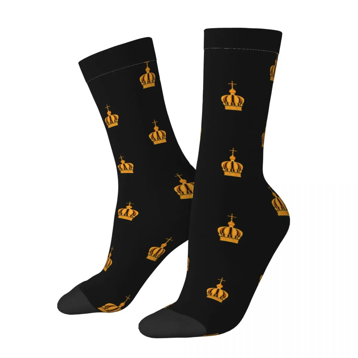 

Autumn Winter Casual Unisex Our Lady Of Fatima Crown Pattern Socks Non-slip Crew Socks