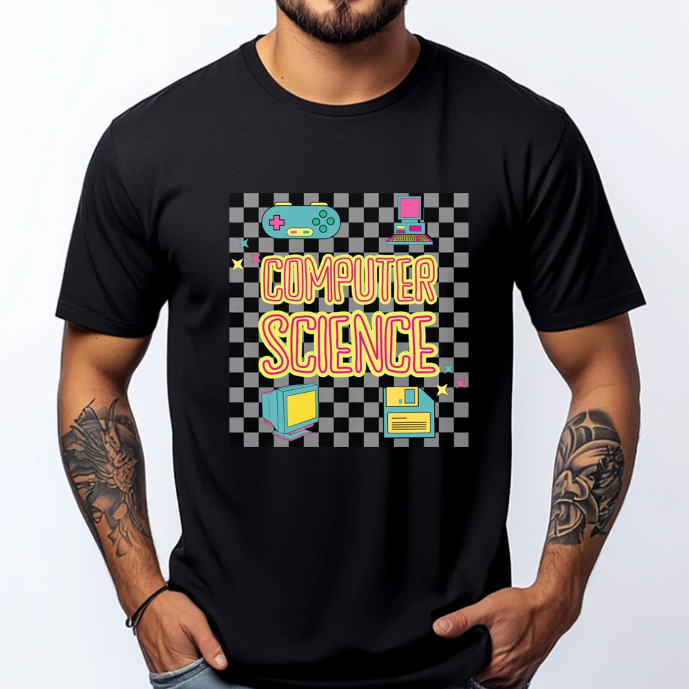 

Computer Scientist Bachelor Degree Student Computer Coder Hiphop Streetwear Classic Camisetas Graphic Tshirts