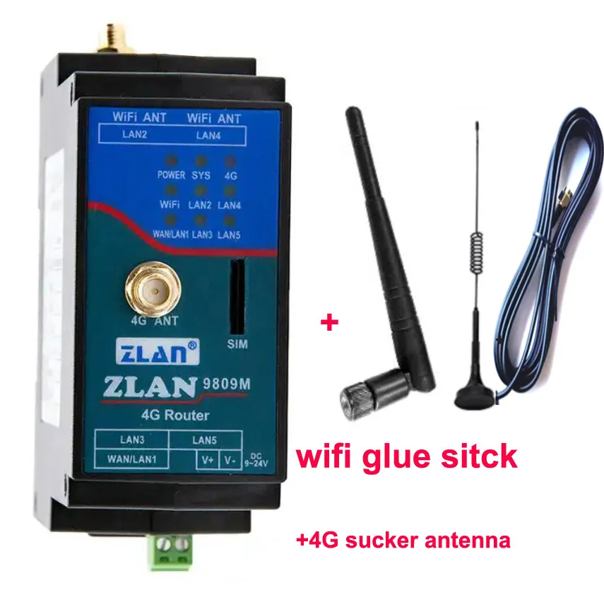 4G wireless router Industrial grade rail card wifi multi-network port Internet stable mobile networking module ZLAN9809M