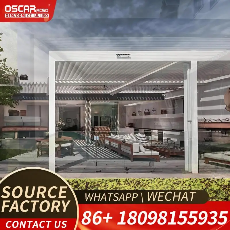 Louvered Aluminum Pergola EcoFriendly Waterproof Powder Coated Finish Easily Assembled MultiColor Options Classic Farmhouse Pati