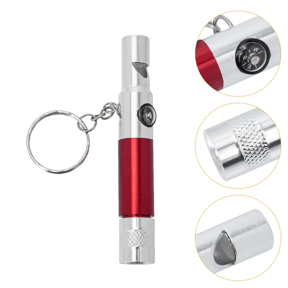 

Emergency Survival Whistle with Built-in Compass Flashlight Loud Safety Alert for Hiking Camping Outdoor Adventure Men's Gadgets