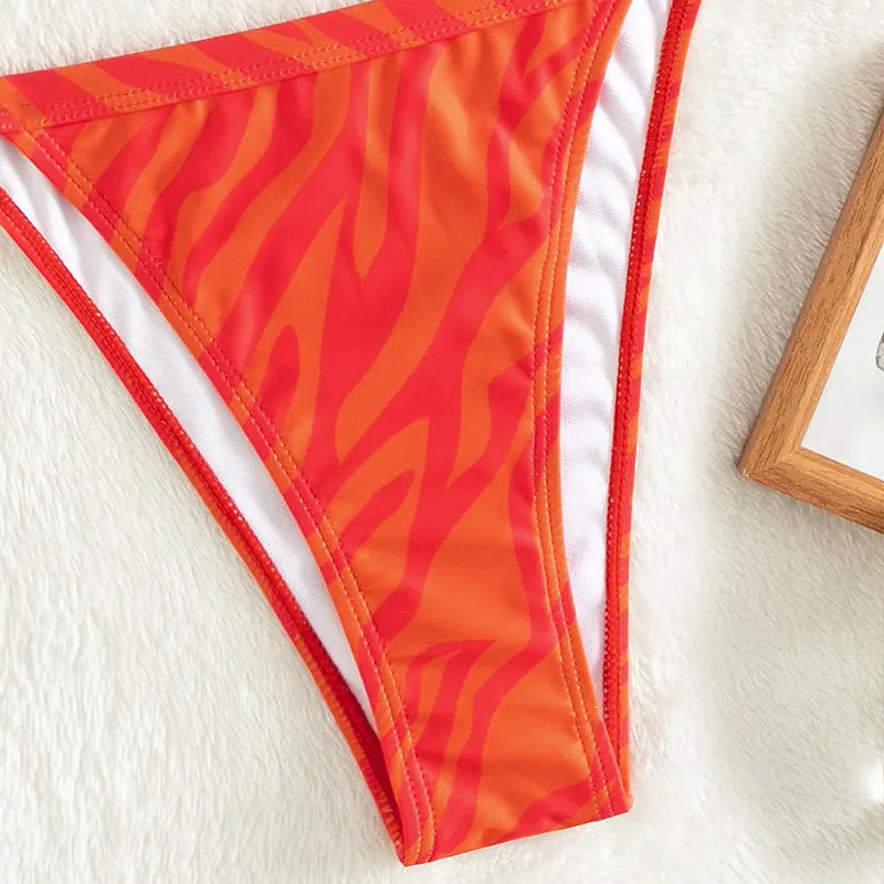 Bikini Swimwear Bikinis Sets Bathing Suit Women Woman Swimsuits Two Piece Suits Print Sexy Thong Swimwear Womens