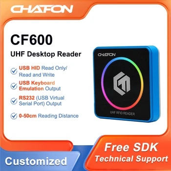 CHAFON CF600 emula tastiera lettore uhf usb plug and play supporto scrittore desktop rfid solo lettura e scrittura tag EPC GEN2 SDK gratuito