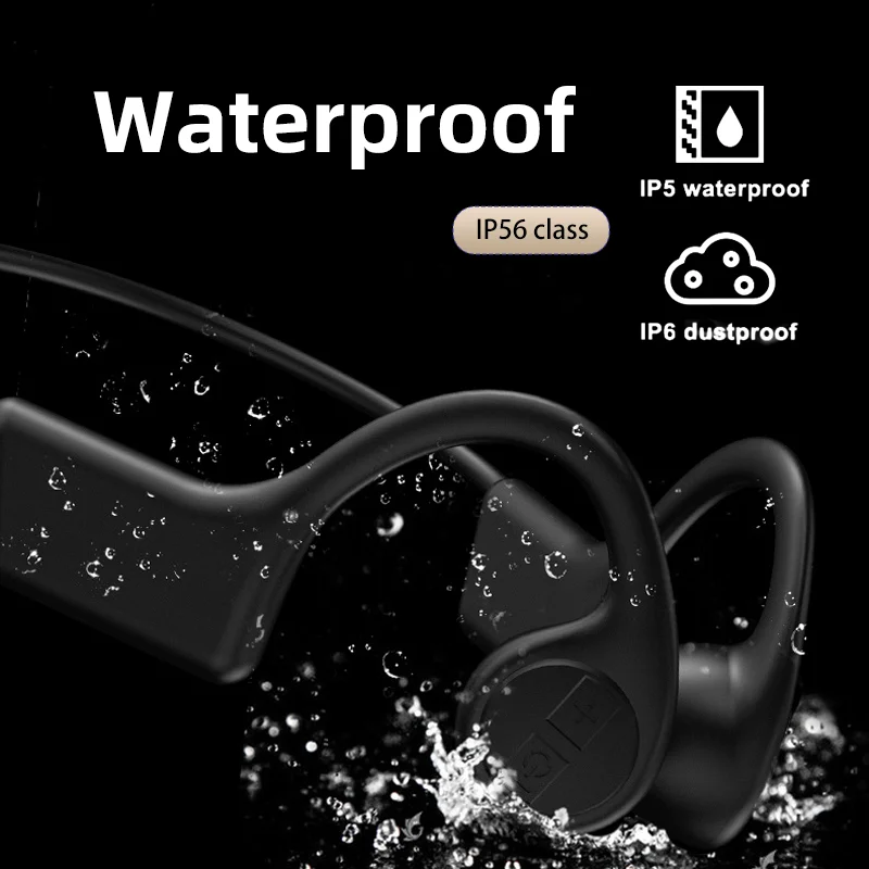 Bone Conduction Bluetooth Headphones Ip67 Waterproof Sports Openear Handfree Headset Running Wireless Hifi Earphones With Mic