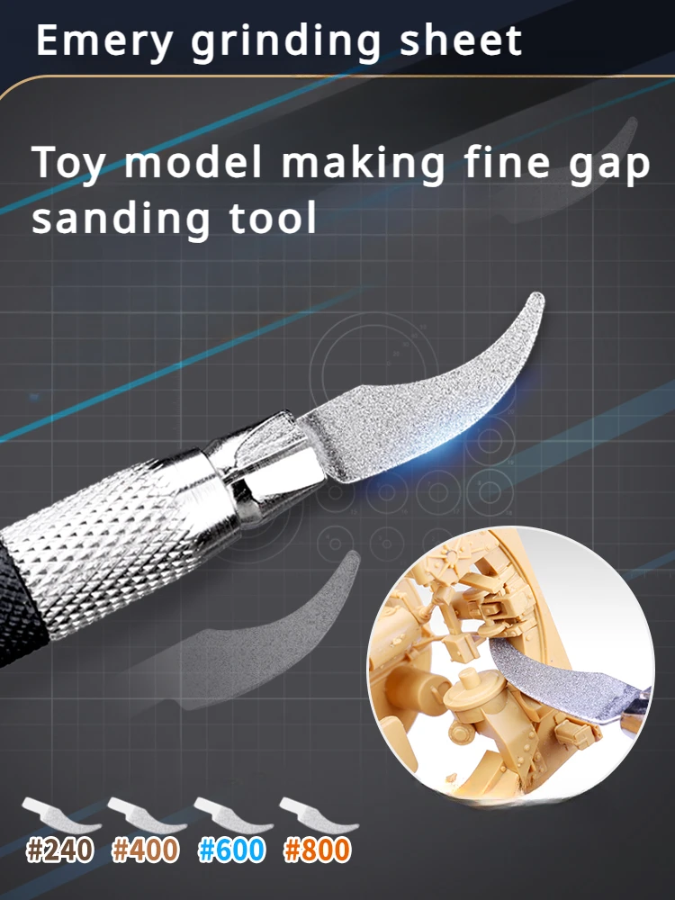 Toy Model Making Fine Gap Sanding Tool DIY Handwork Making Creative Modeling Toy Model Modification and Finishing Auxiliary Tool