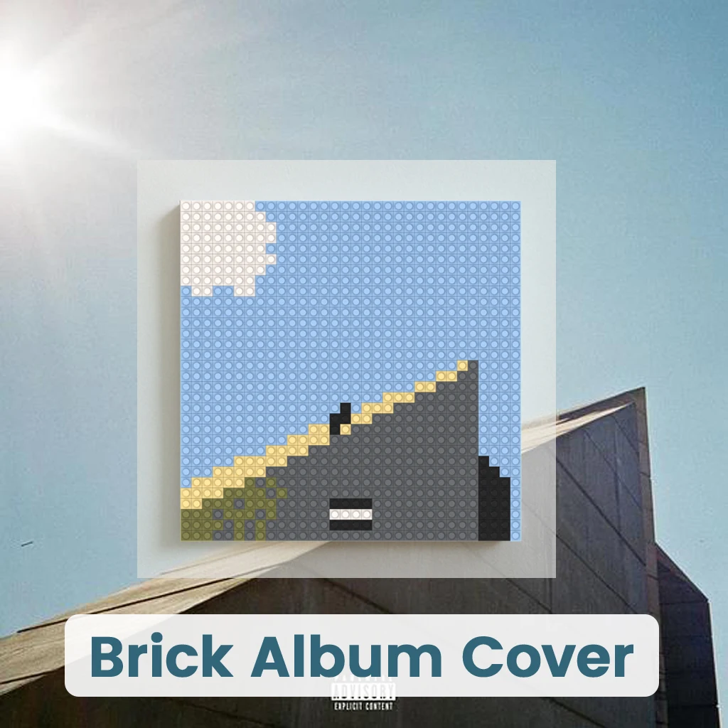 

Daniel Caesar Freudian Classic R&B Album Pixel Art Building Blocks Painting Music Star Merch Bedroom Desk Deco