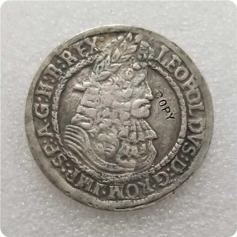 Medievale 1670 Ungheria Boemia Moneta Medaglia COPIA tedesca Sfida Monete tascabili Regali di Natale