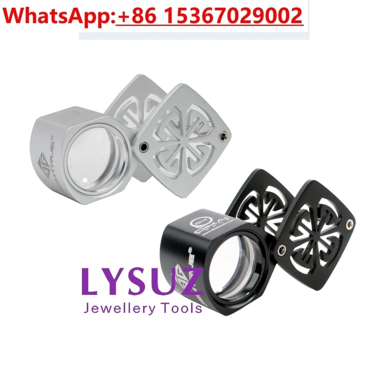 

Snowflake 10 times jewelry, hexagonal magnifying glass, gemstone identification instrument, tools, antiques, and antiques