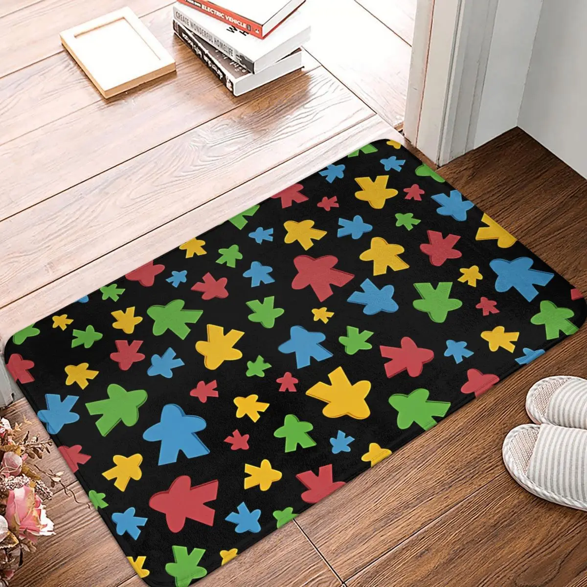 Meeple Bathroom Mat Board Game Doormat Kitchen Carpet Outdoor Rug Home Decoration